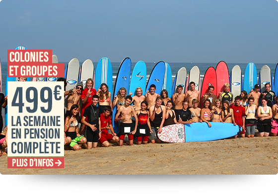 surfcamp biarritz pension complete groupe